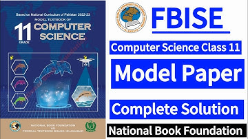 Class 11 | Computer Science | Solved Model Paper(Complete) | New Syllabus 2024