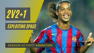 2v2+1 Exploiting Space | Royal Soccer Training