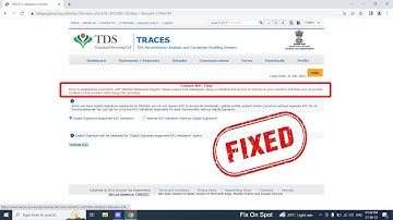 Error in establishing connection with TRACES WebSocket Esigner. TDS