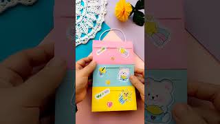 صنع منظم DIY . paper craft. . School supplies صنع اشياء بالورق #youtubeshorts#shorts