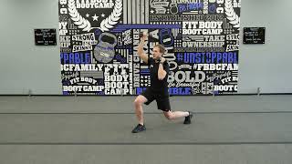 2 DB Split Squat Hold Alt OH Press