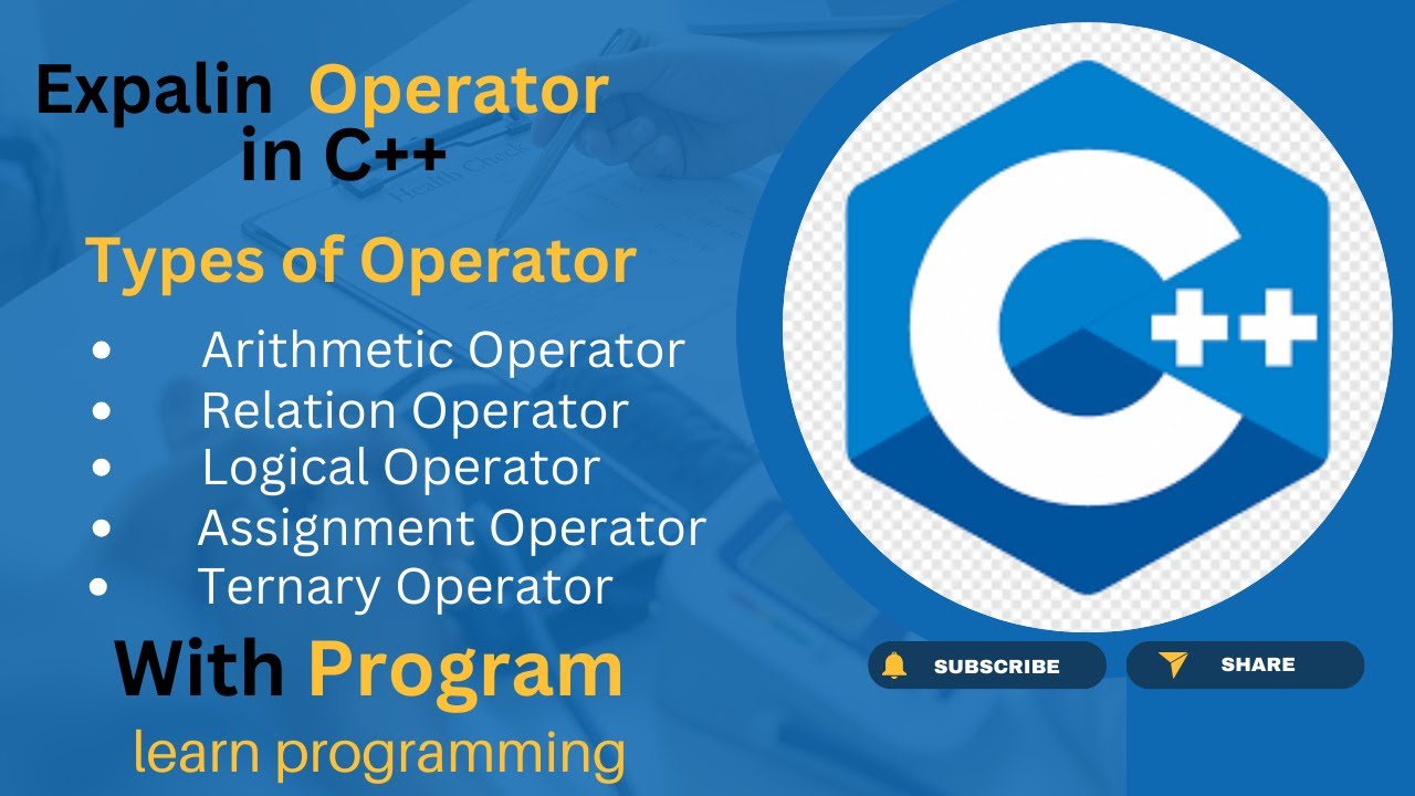 Explain Operator in c++ | Types of Operator in c++ in Hindi with ...