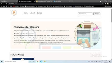 Blogging Website | The Intern Academy  | Web Development Intern.