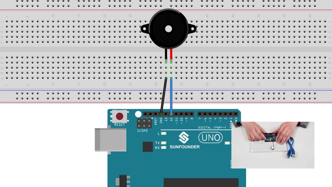 SunFounder Learning Kit Tutorial for Arduino - Buzzer -Super Kit