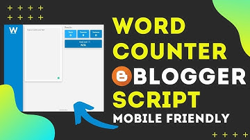 Free blogger script - word counter viral script - responsive mobile friendly blogger script 2020