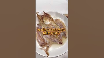 Cách nướng khô mực bằng nồi chiên không dầu mềm ngọt #squid #food #cooking #eating #home #grill