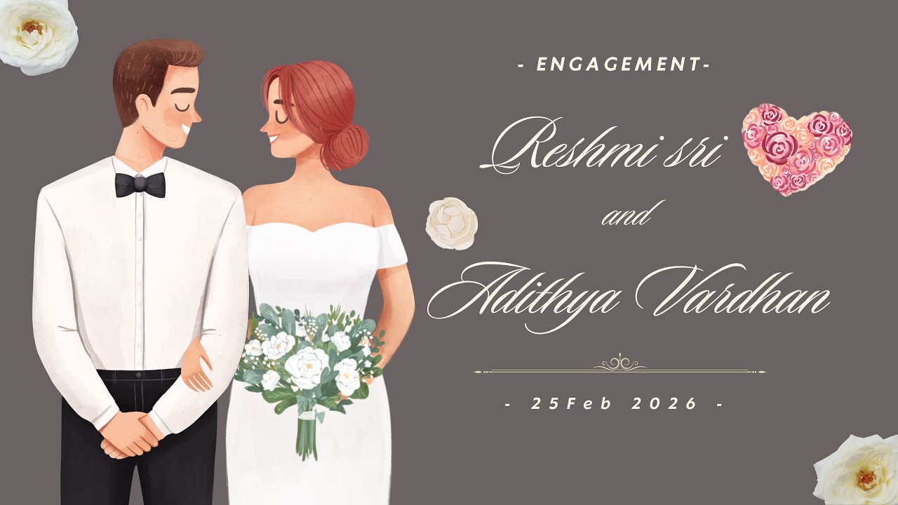 Reshmi Sri & Adithya Vardhan Engagement Live //LANDSCAPE WEDDING PHOTOGRAPHY //