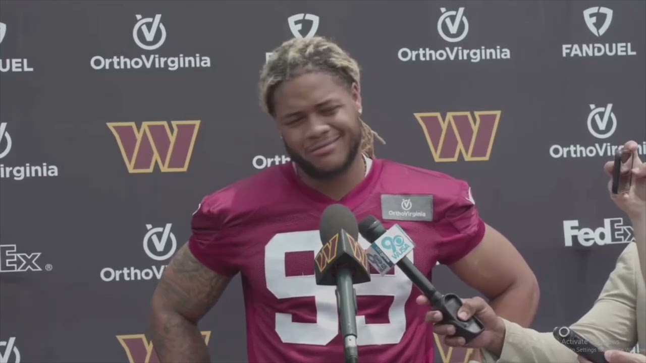 Chase Young in OTAs doing great Sam Howell Is "grabbing the bull by the horns"