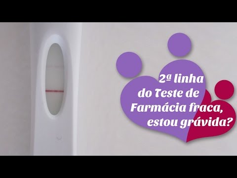 Vídeo: Um teste de gravidez positivo fraco desaparecerá?