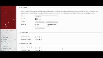 How to Upload a File to Blackboard