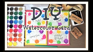 EASY WATERCOLOR CARD for Any Occasion!