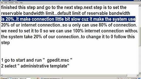 How to increase the internet speed part 1 of 2