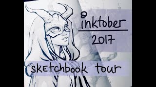 Inktober 2017 sketchbook tour (flip-through) | by Aya Devin