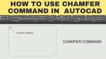 How to chamfer in autocad | AutoCAD 2024 - Chamfer Command