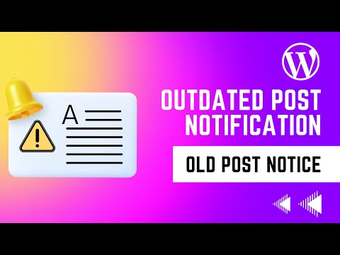 How To Add OLD POST NOTIFICATION on Your WordPress For Free? Outdated Content Notice ⚠️