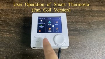User operation of smart thermostat(fan coil version) -50