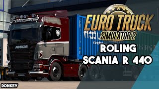 Euro Truck Simulator 2 : RJL Scania R : Roling Livery : V1.39