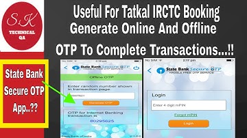 State Bank Secure OTP App – Generate Online And Offline OTP To Complete Transactions In Hindi..!!