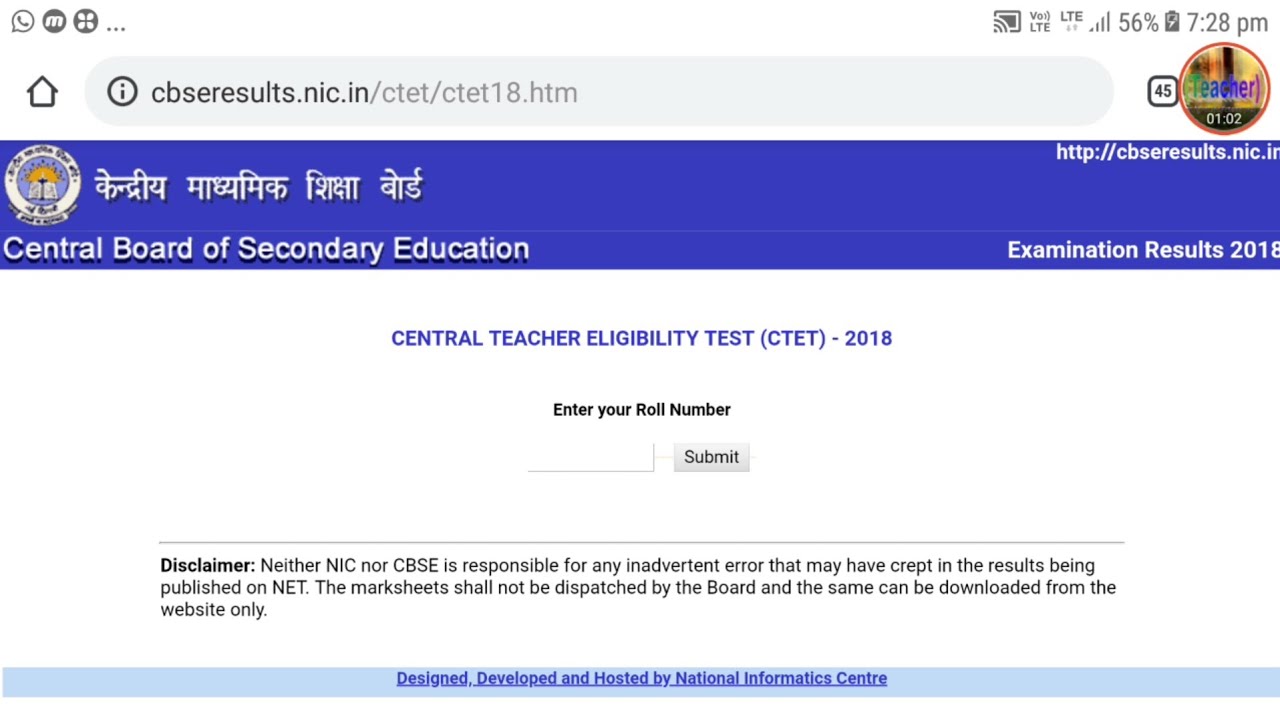 CTET 2018 Result जारी CTET Result 2018 Latest News Today By Hindi Club ✔✔