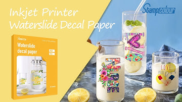 How To Use Inkjet Water Slide Decal Papers On Bottle-Mug-Candle |🔥