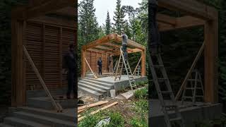 Asmr Forest Pavilion Transformation From Construction To Luxury Retreat
