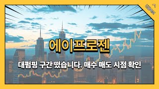 에이프로젠 주가전망 대펌핑 구간 떴습니다. 매수 매도 시점 확인