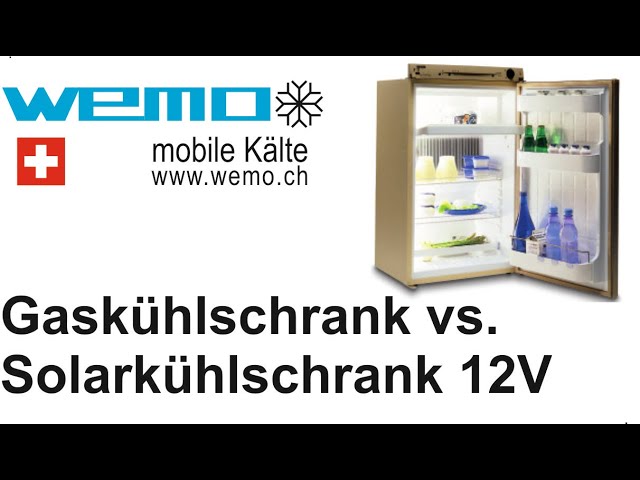 Gaskühlschrank vs Solarkühlschrank Absorberkühlschrank vs  Kompressorkühlschrank WEMO WL 91 Solar 