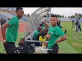 Bafana Bafana Players Chilling Before Training At The Dobsonville Stadium
