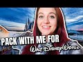 PACK WITH ME FOR WALT DISNEY WORLD What Im Bringing To Disney World 2020