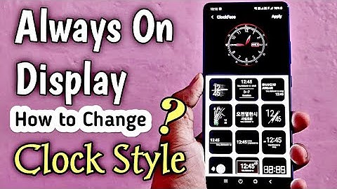 How to Use Always On Display in A22 A50 A51 A52 A53  & Above | How to Change Clock Style in Samsung