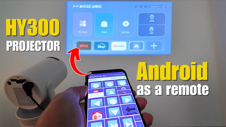 HY300 Projector Connect Phone Without Remote - STEP-by-STEP