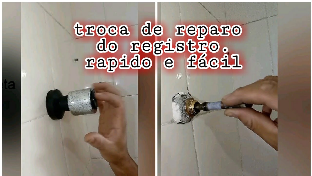 como trocar o reparo do registro geral de gaveta sem fechar a água da ...