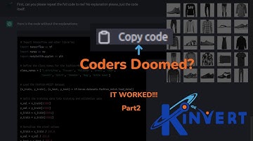 Coders Doomed? OpenAI ChatGPT Solves Fashion-MNIST Live Using TensorFlow and Jupyter Notebook - 02