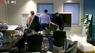 2 min build video of Polycom Medialign-rev2 2x70 inch