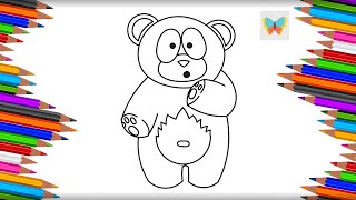 Как нарисовать Желейного Медведя Валерку | Рисуем и Учим Цвета | Kids Coloring