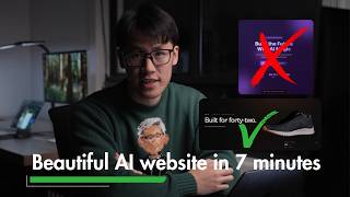 Guide to creating beautiful and fast websites with AI design assistants in 7 minutes.