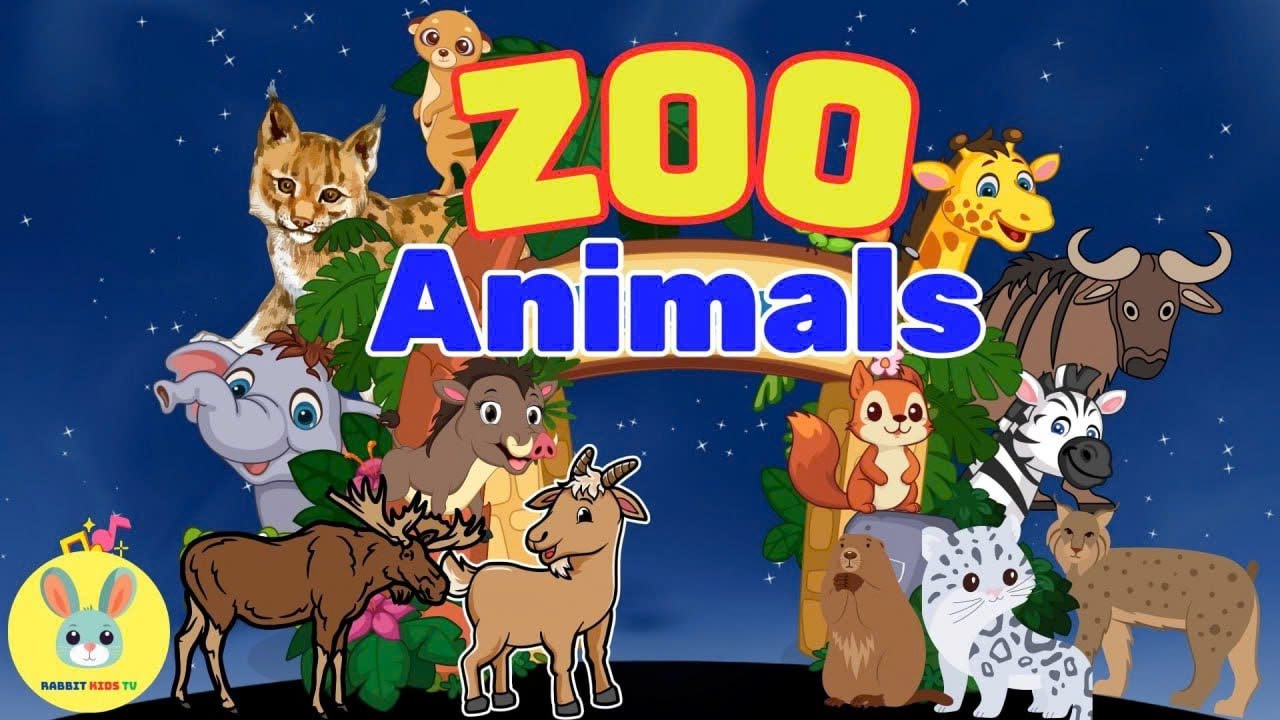 Zoo Animal Sounds More | Nursery Rhymes for Toddlers | Rabbit Kids TV ...