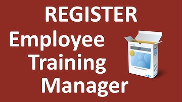 Register Employee Training Manager