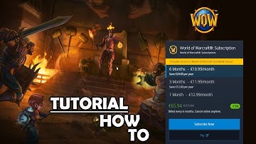 World of Warcraft Retail + Classic Tutorial | How to cancel subscription | How to buy game time!