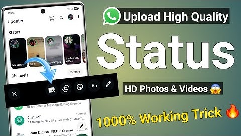 How to upload hd quality videos on whatsapp status | how to send hd photos in whatsapp status
