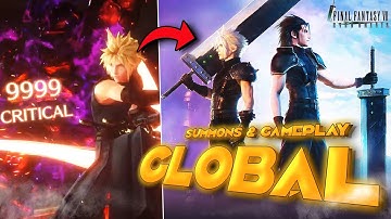 FINAL FANTASY VII EVER CRISIS FIRST LOOK GAMEPLAY & SUMMONS!!!