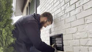 Replacing Manual Foundation Vents and Installing Automatic Foundation Vents Crawl Space Ventilation