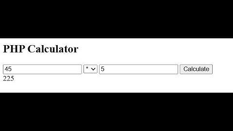 III BCA PHP Lab  Ex A4  : A PHP program to create simple calculator