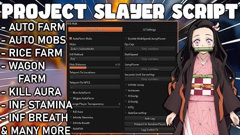 [Update 1👺🔥] Project Slayers Script GUI / Hack | Auto Farm | Inf Spins + Auto Eat | *PASTEBIN 2023*