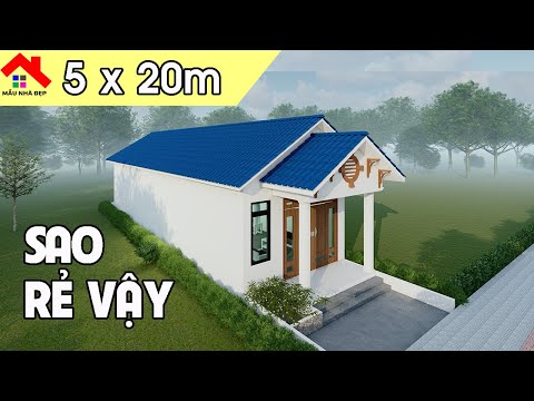 Video ANH105 - Mẫu Nhà Cấp 4 Mái Thái 5x20m 2 Phòng Ngủ |... - youtube