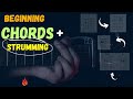 Absolutely Beginning CHORD &amp; Strumming || Basic Guitar Chords &amp; Strumming || Beginners Guitar Lesson