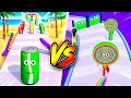 Juice Run 🍹 VS Layer Man Gameplay | All Levels! 🎮