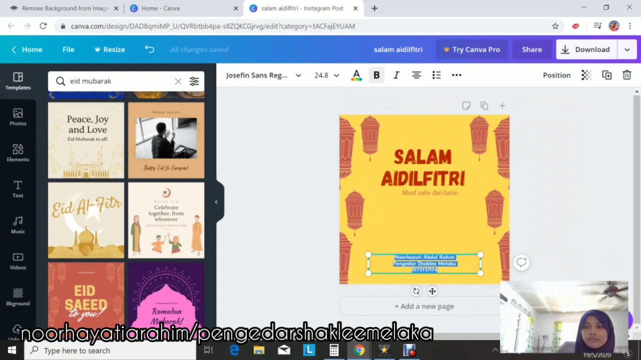 Cara "remove background" dan edit gambar guna Canva - YouTube