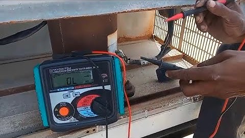 compressor winding insulation resistance testing | I R value testing | winding Megger testing