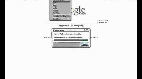 Internet Explorer 9 Crash